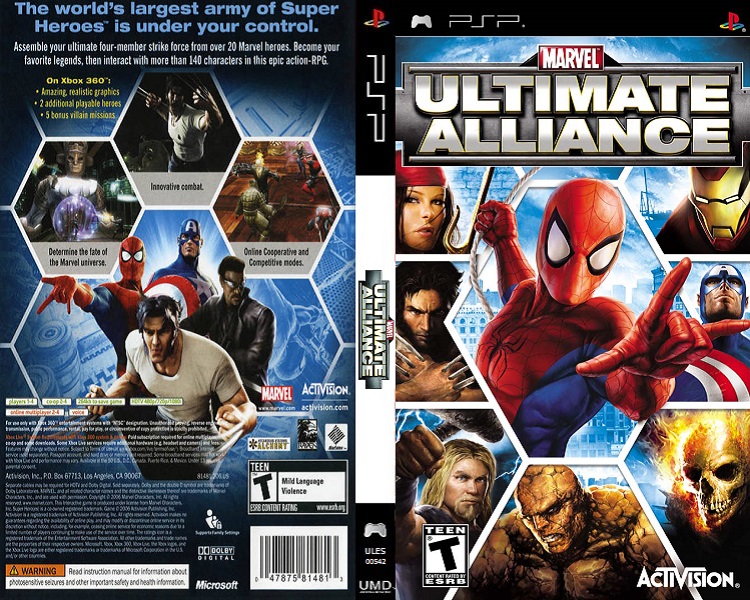 Psp marvel ultimate